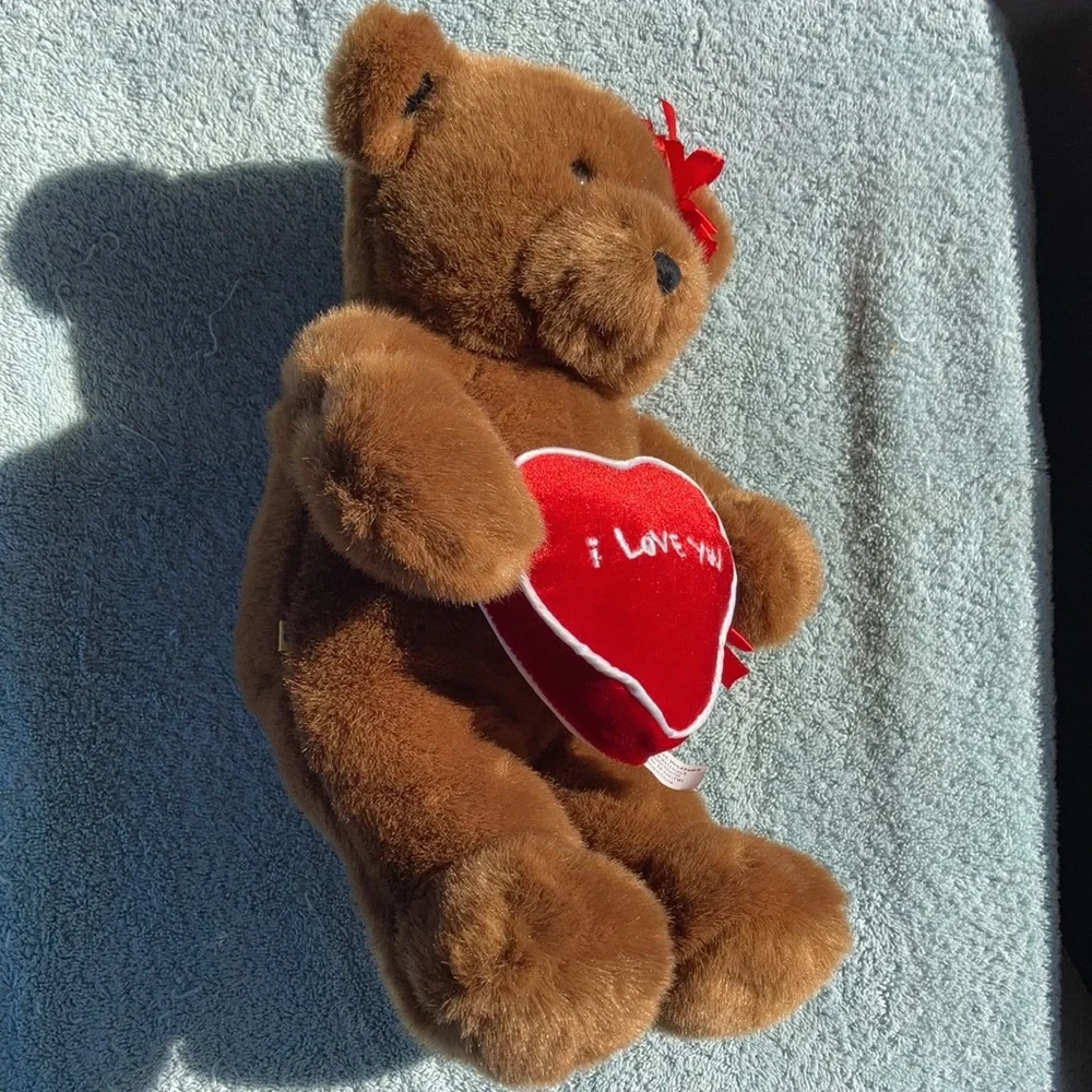 Build a bear I love you bear with heart and bow
